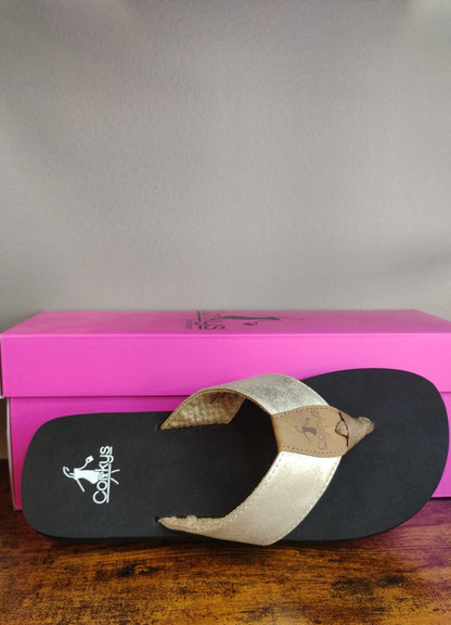 Corky's Summer Break Women Shoe (Raffia, Black)