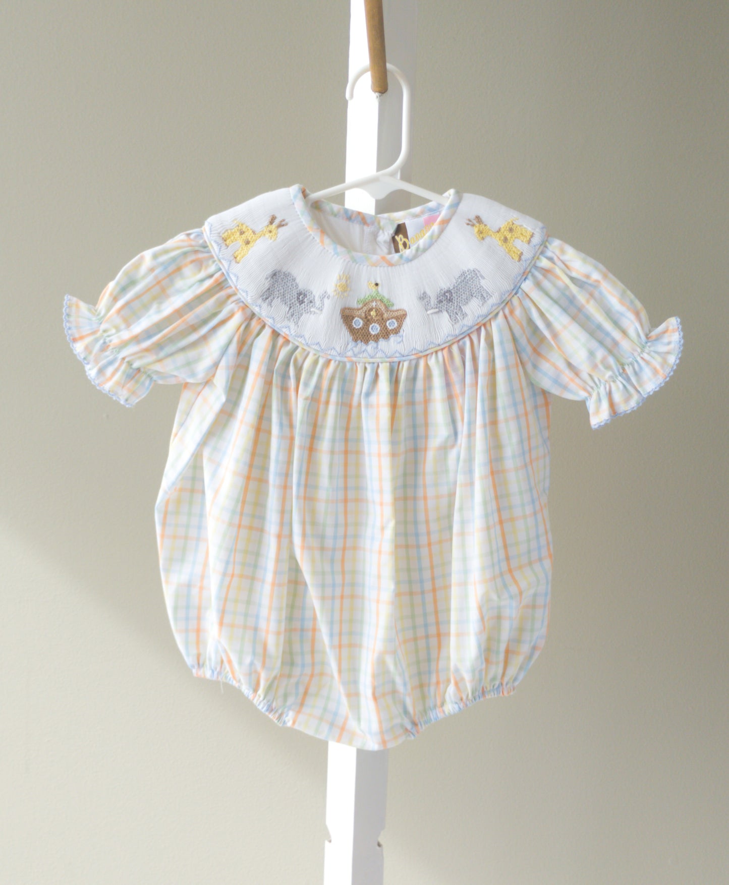 Banana Split Noah's Ark Smocked Bubble (Girl, Boy)