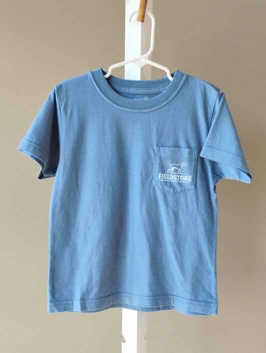 Fieldstone Youth River Spaniel Anchor Slate Tee