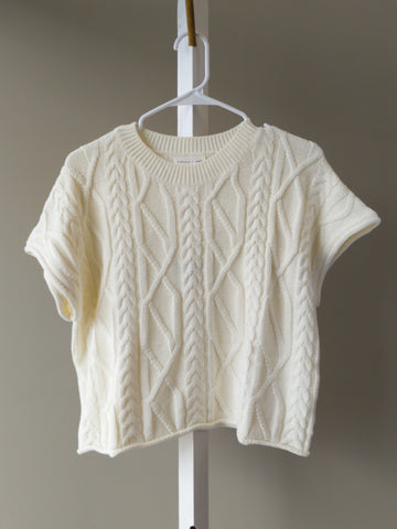 Entro Women Off White Knit Sweater
