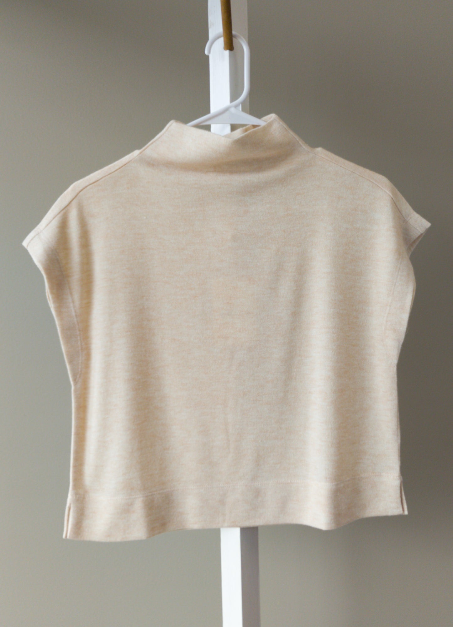 Entro Women Mock Neck Sleeveless Top (Off White, Oatmeal, Mint)