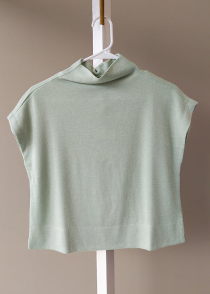Entro Women Mock Neck Sleeveless Top (Off White, Oatmeal, Mint)