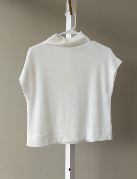 Entro Women Mock Neck Sleeveless Top (Off White, Oatmeal, Mint)