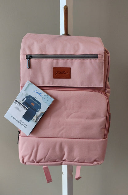 Pillani Baby Diaper Bag Backpack (Pink, Light Blue)