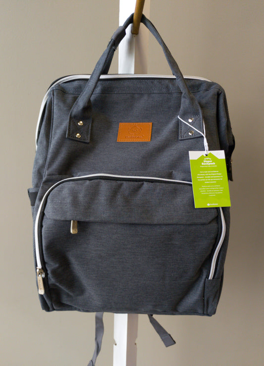 KeaBabies Original Diaper Bag BackPack  (Grey, Black)