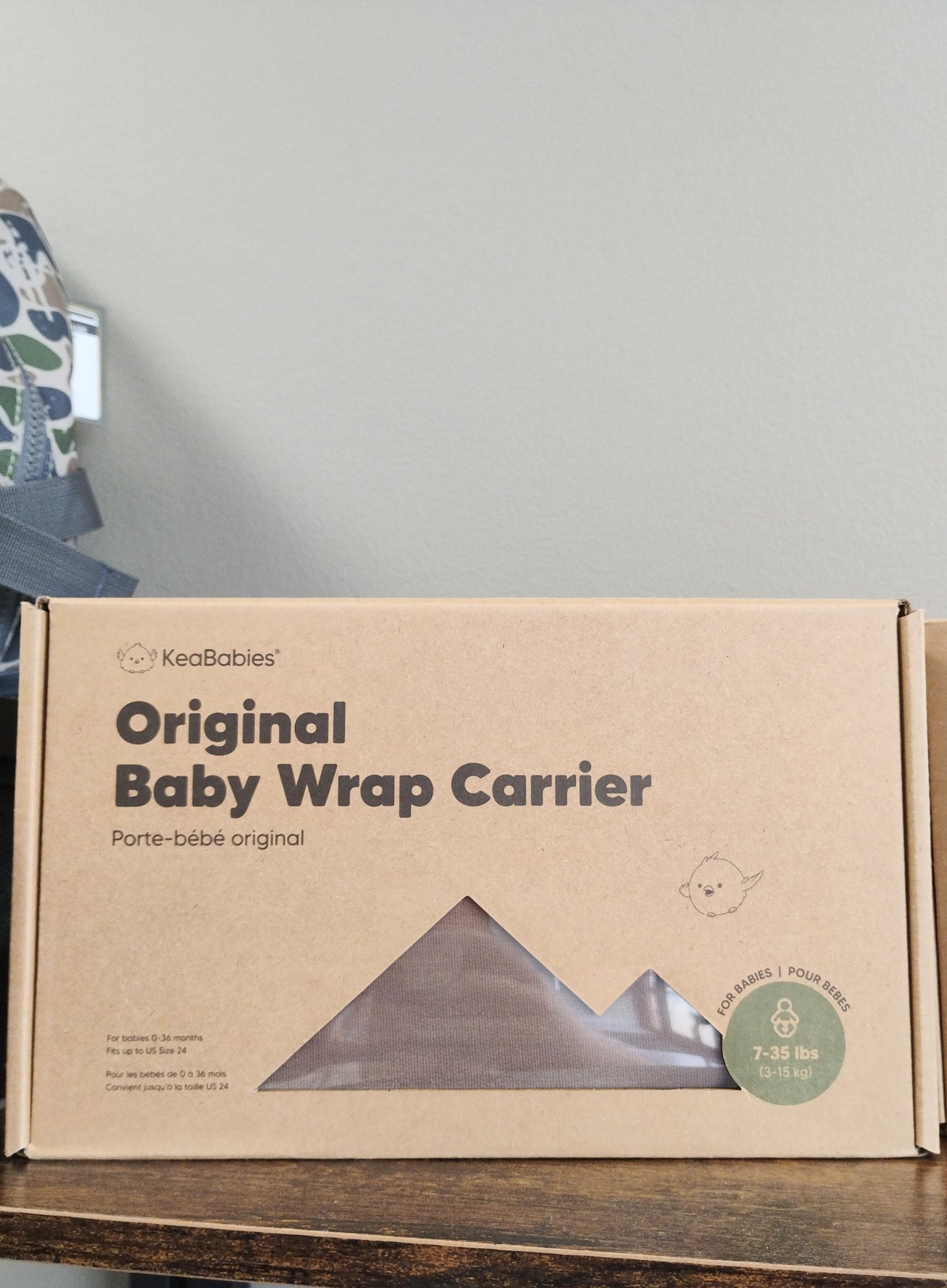 Keababies Baby Wrap Carrier (Stone Grey, Saddle Brown)
