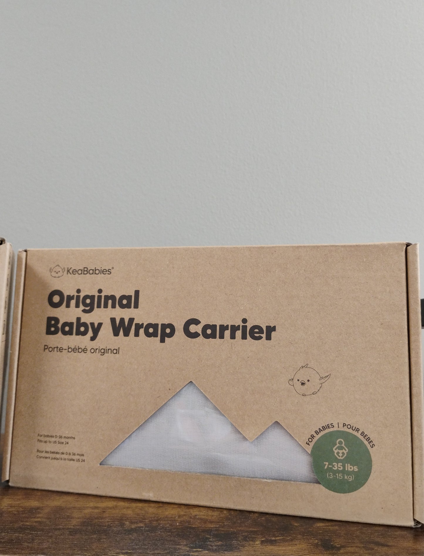 Keababies Baby Wrap Carrier (Stone Grey, Saddle Brown)