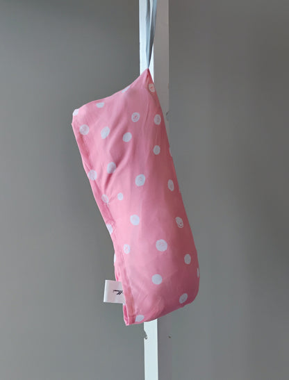 Pillani Shopping Cart Cover 2-in1 High Chair Cover (Pink Polka Dot, Grey Arrow)