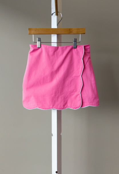 Emma Jean Tessa Scalloped Skort (Pink, Green)