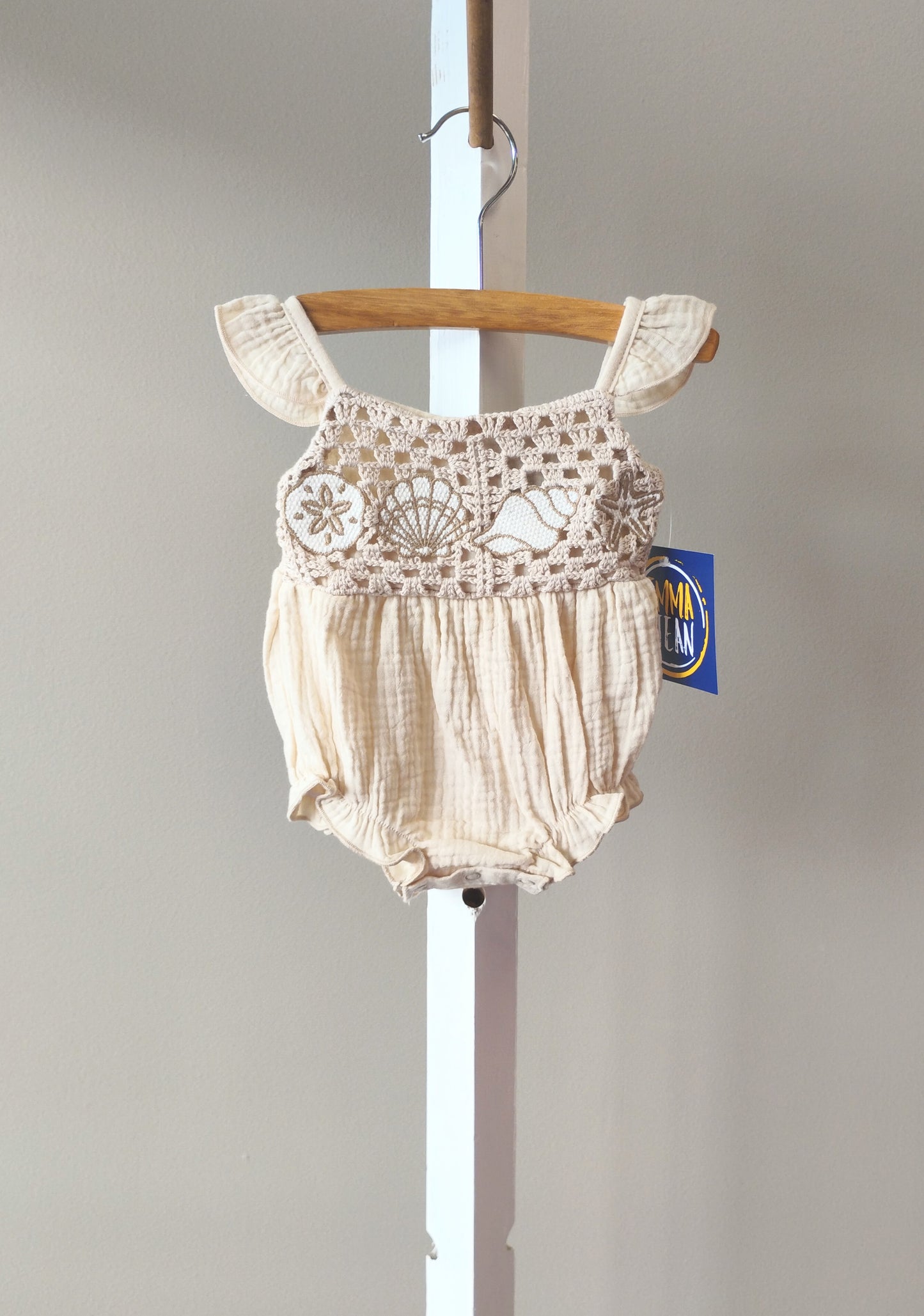 Emma Jean Crocheted Seashell (Bubble or Dress)