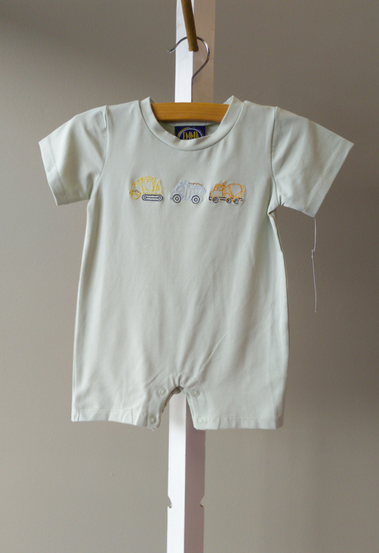 Emma Jean Construction Embroidered Romper