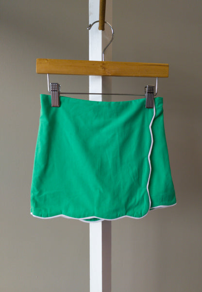 Emma Jean Tessa Scalloped Skort (Pink, Green)