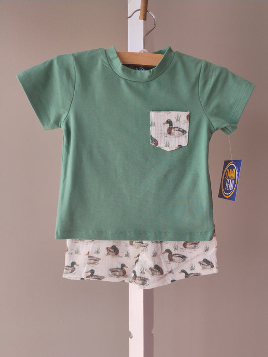 Emma Jean Mallard Duck Boys Short Set