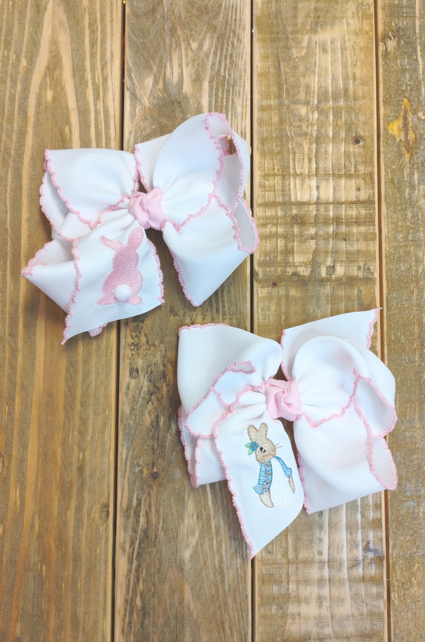Beyond Creation 5.5" Easter Bows (Pink Bunny, Petunia Rabbit)