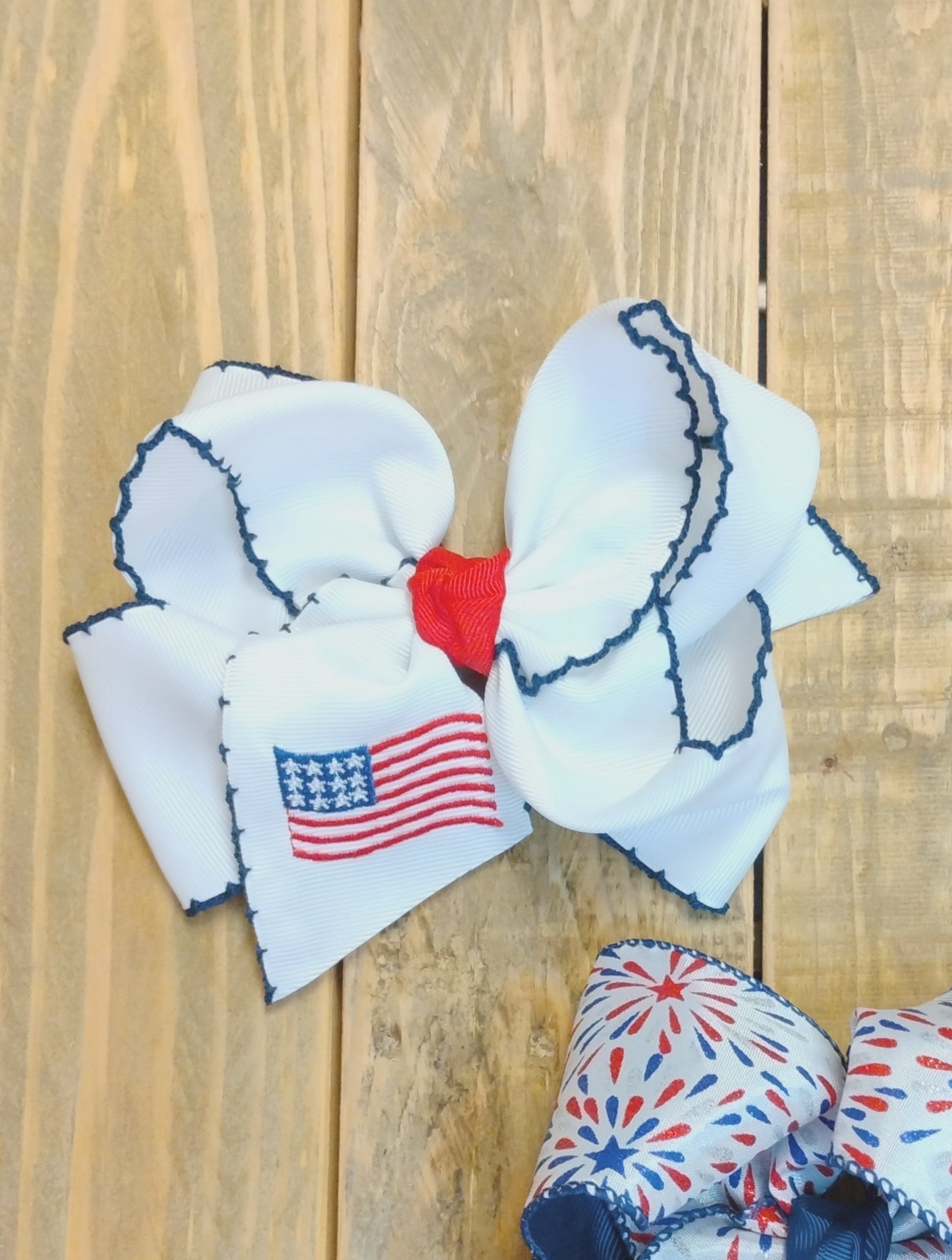 Beyond Creations 4th of July Inspired (Flag Embroidered, Fireworks)