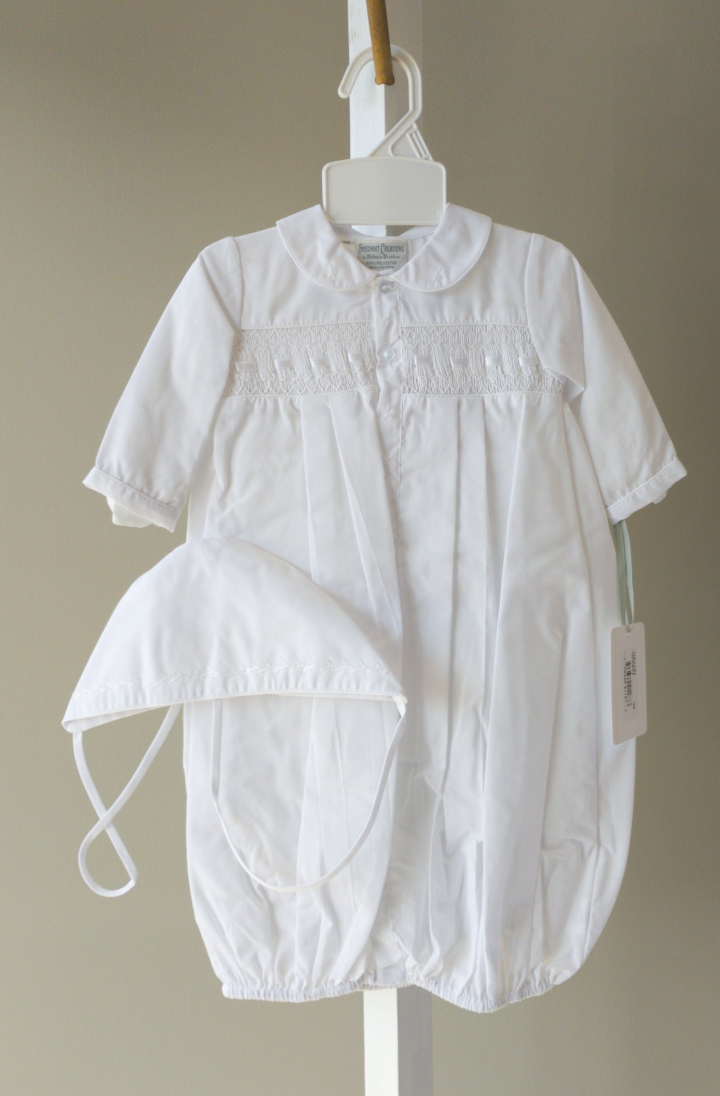 Feltman Brothers Take Me Home Gowns (Natural White, Blue Dot)(Preemie, NB)