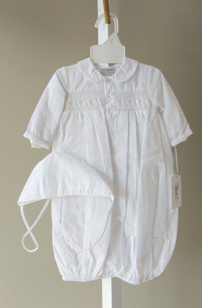 Feltman Brothers Take Me Home Gowns (Natural White, Blue Dot)(Preemie, NB)