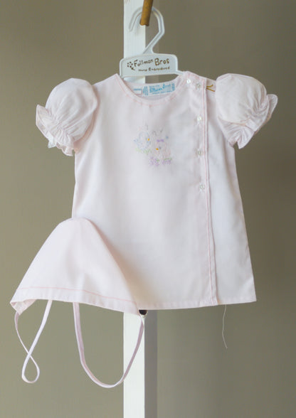Feltman Brothers Daygown Set Preemie (Pink Lovebirds, White/Yellow Ducks)