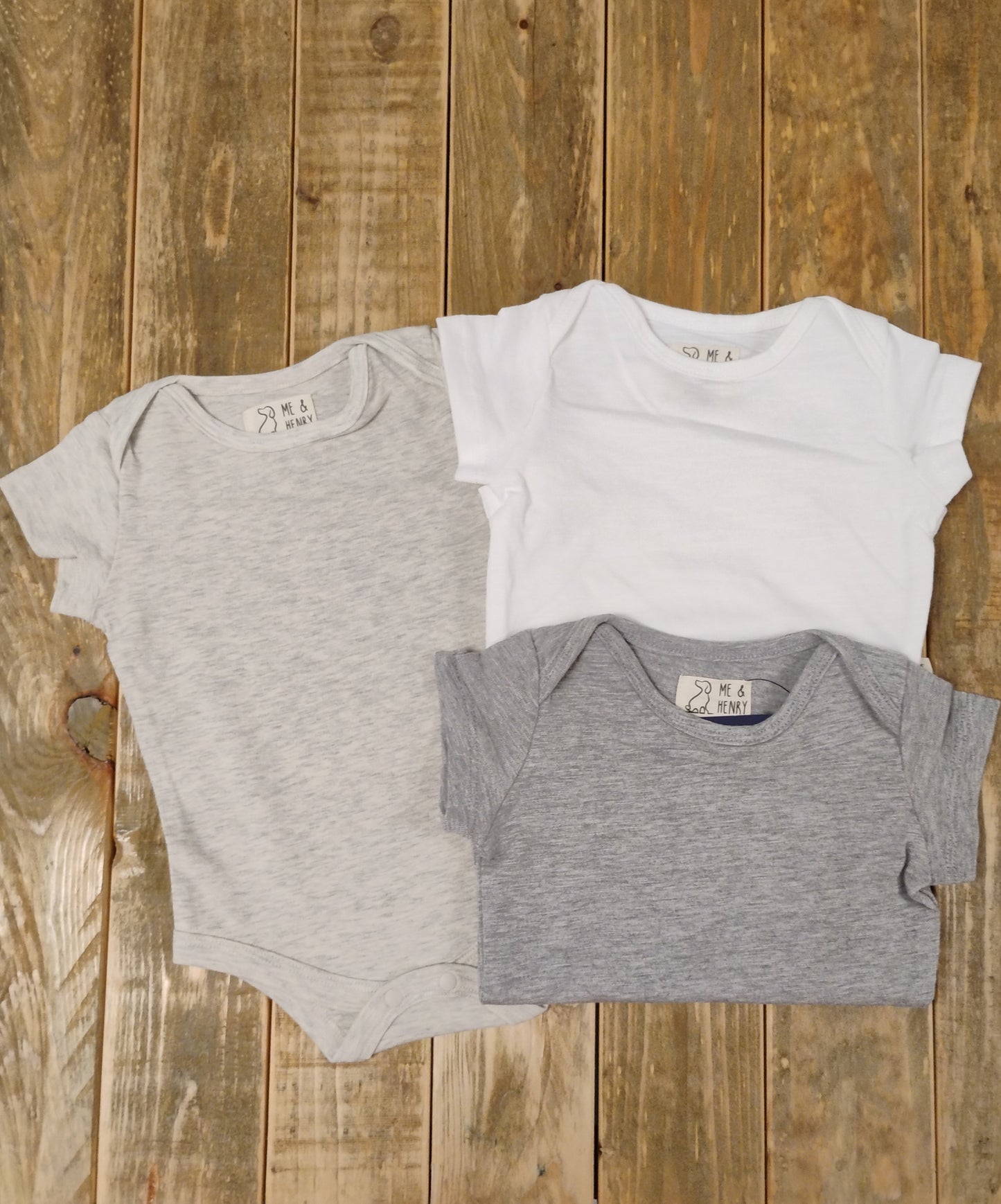 Me and Henry Onesies (Dark Grey, Light Grey, or White)