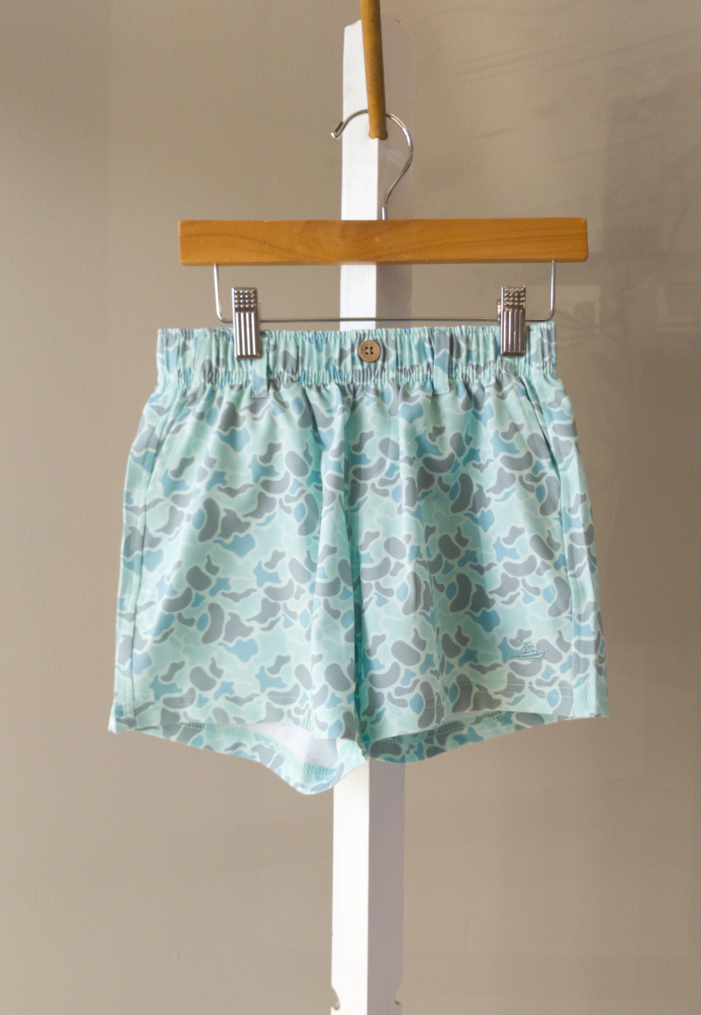 Southbound YOUTH Play Shorts (Green/Gray Camo, Blue Shark, Blue Fish)