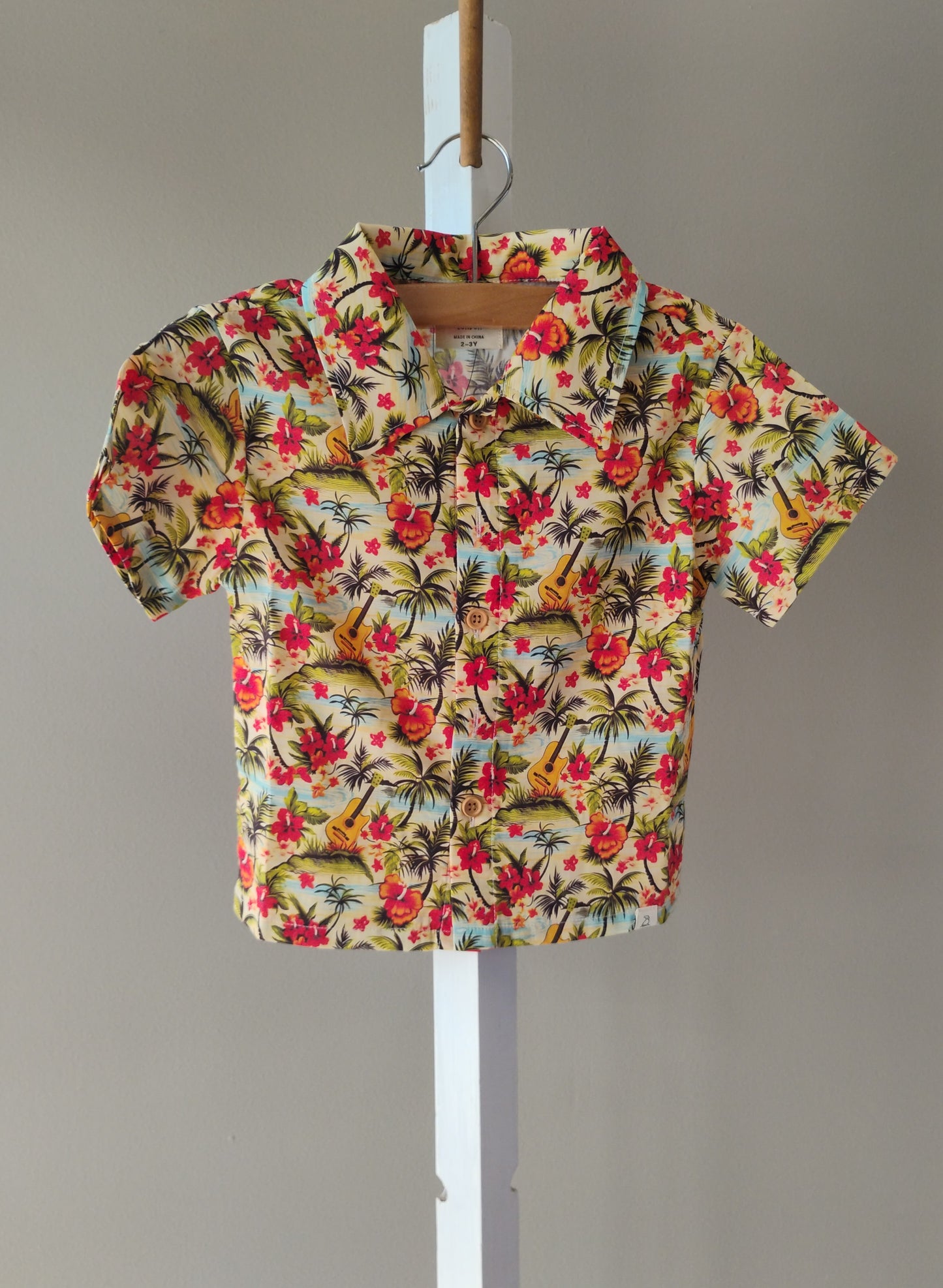 Me and Henry Button Downs Beach Vibes (Hawaiian Music, Hawaiian Floral, or Navy Floral)