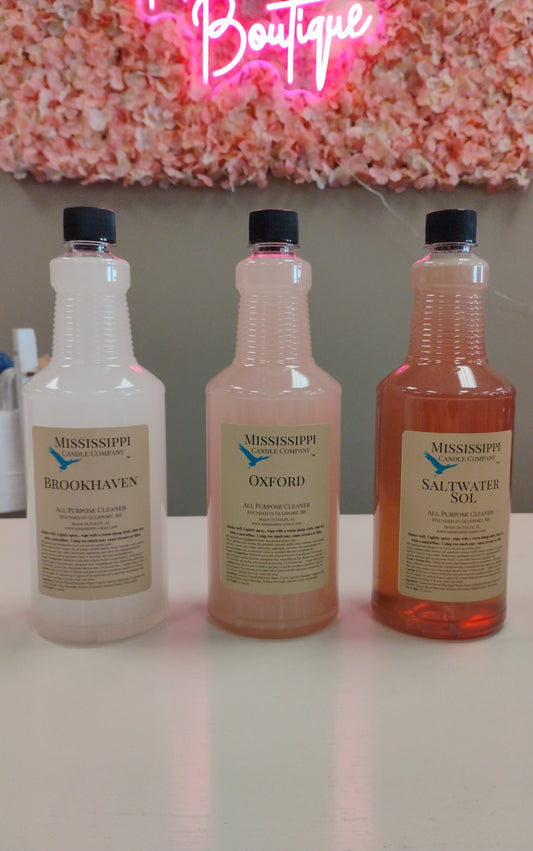 Mississippi Candle Company (linen Spray, Mop Soap, Surface Spray)