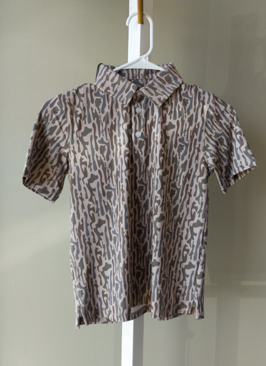 Meripex Retro Bayou Camo Youth Polo