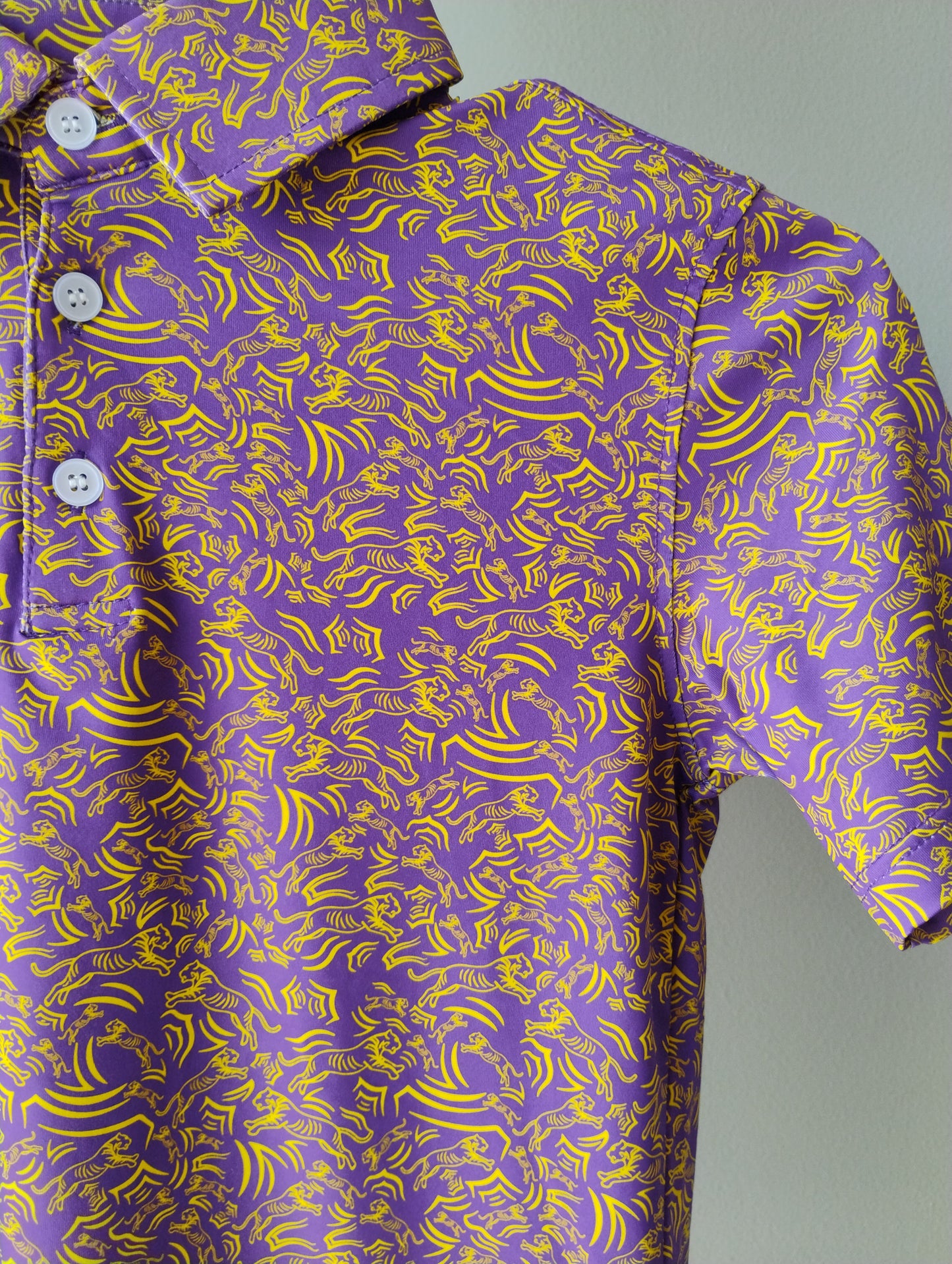 MeriPex Tiger Youth Purple/Gold Polo
