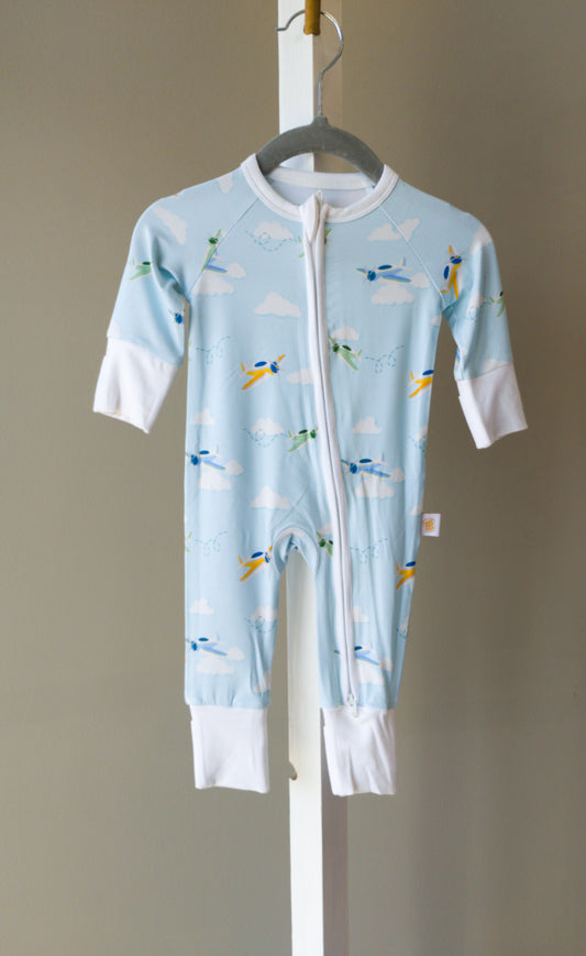 Toast + Jam Airplane Pajamas (Romper or Pant Set)