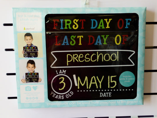 Pearhead First/Last Day of School Chalkboard