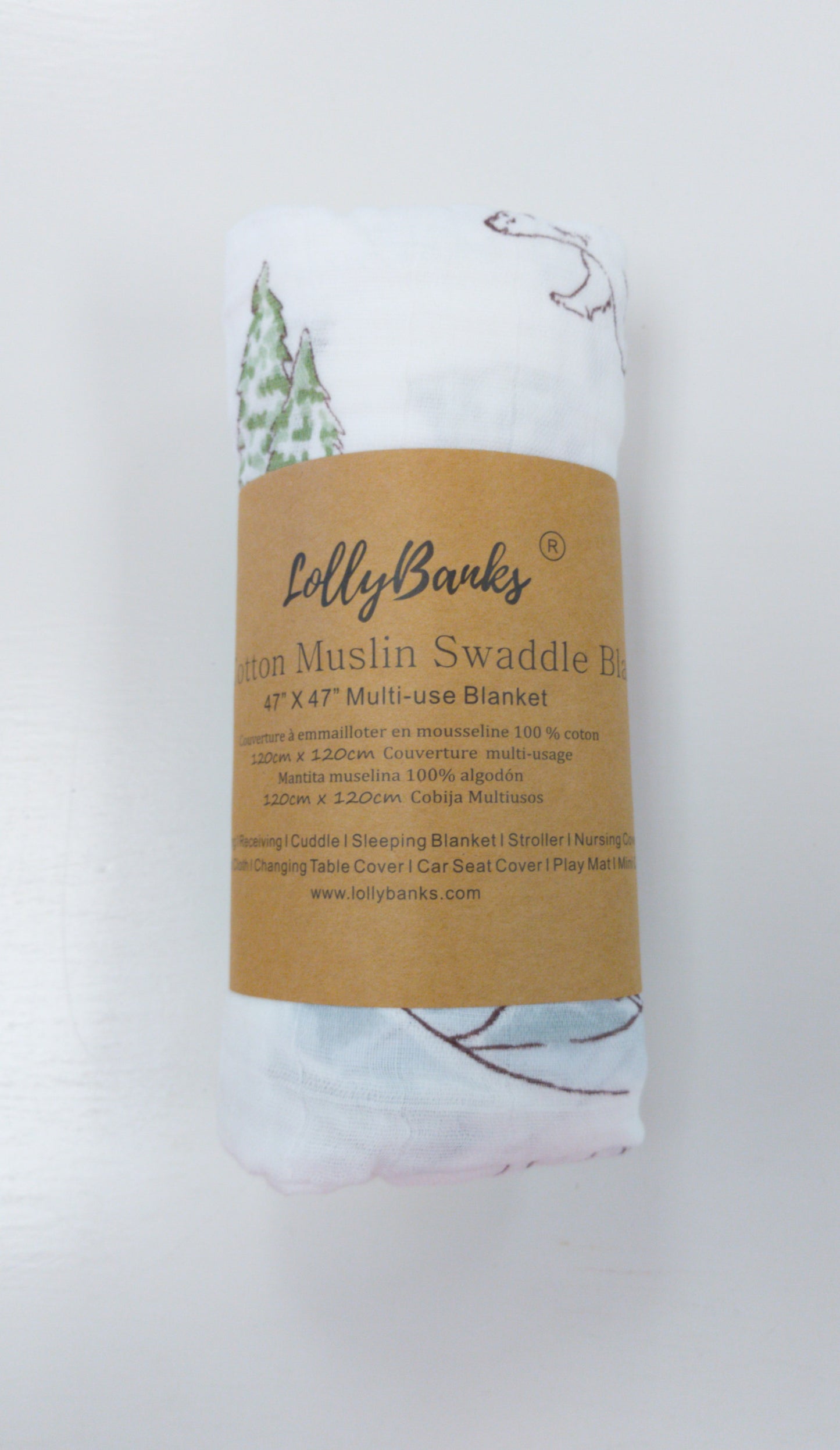 LollyBanks Muslin Swaddle Blankets
