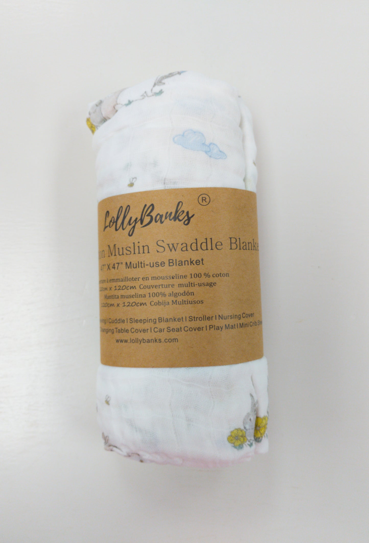 LollyBanks Muslin Swaddle Blankets