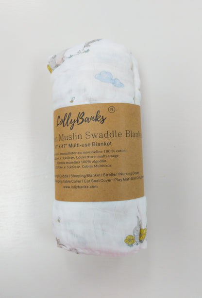 LollyBanks Muslin Swaddle Blankets