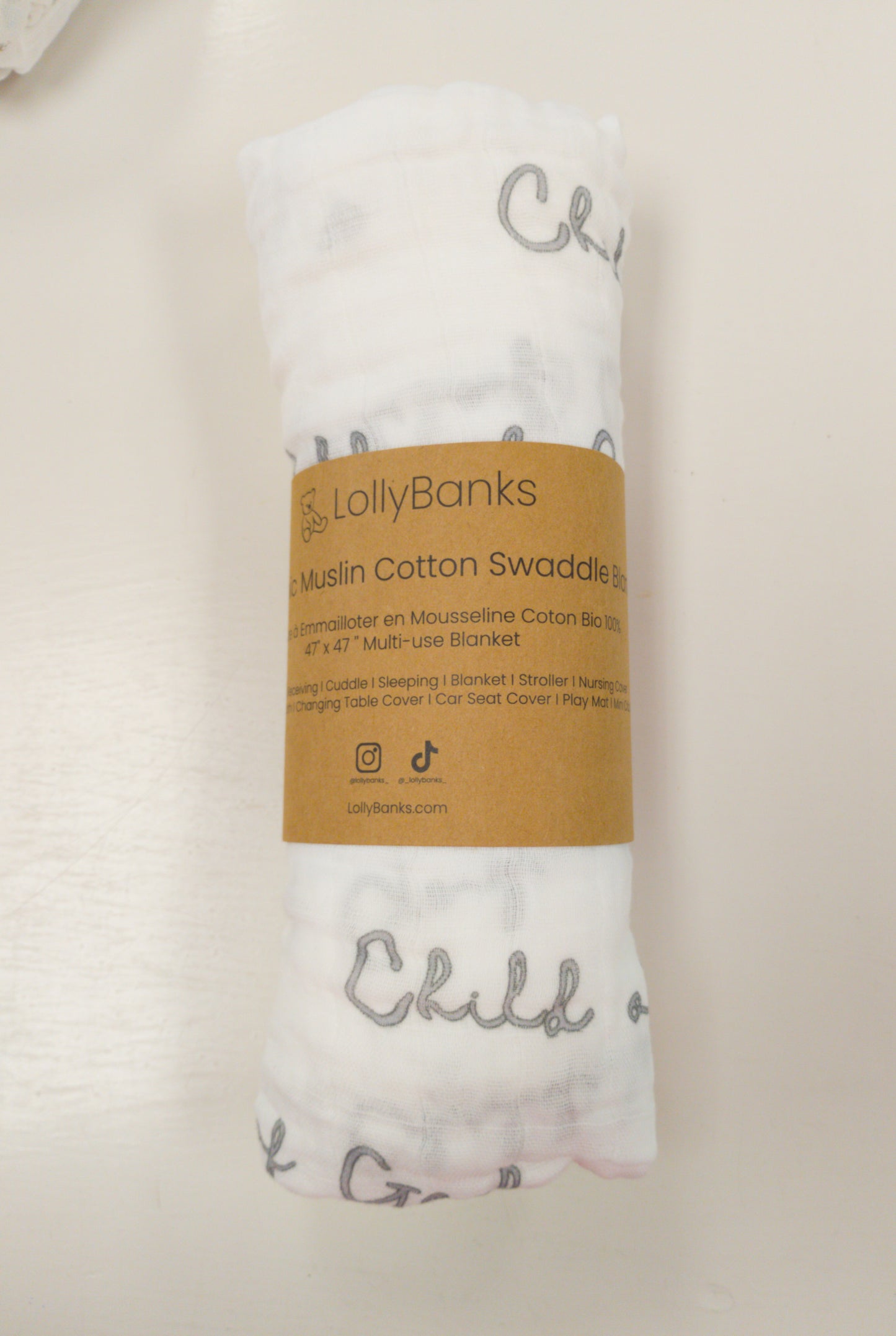 LollyBanks Muslin Swaddle Blankets