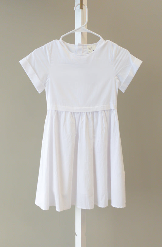 Heart and Arrow Fit and Flare White Dress