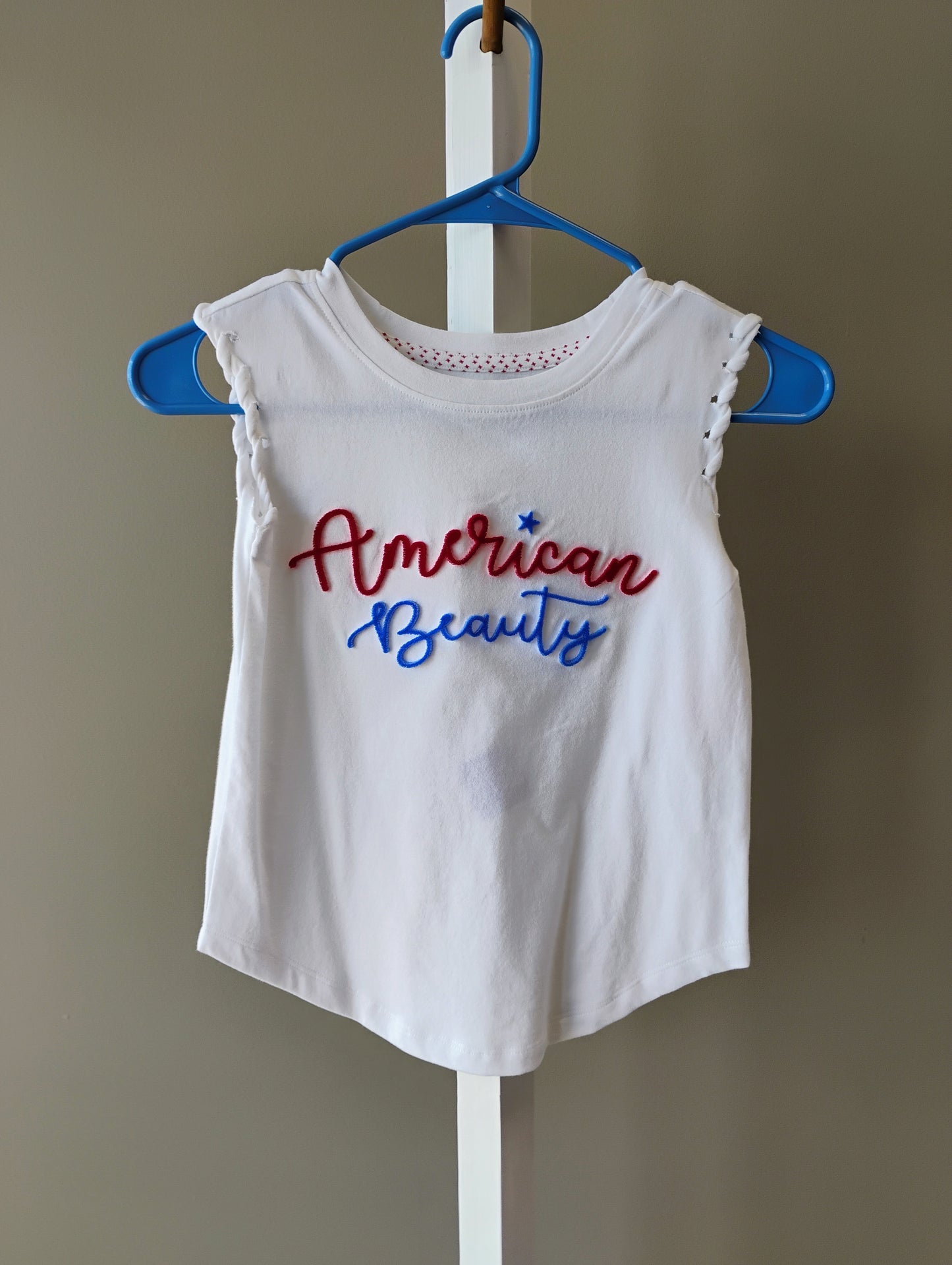 MEMORIAL SALE Paper Flower AMERICA YALL Tees (White or  Pink)