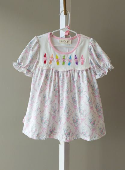 Faire Creative Days Crayon Embroidered Ruffle Short Set