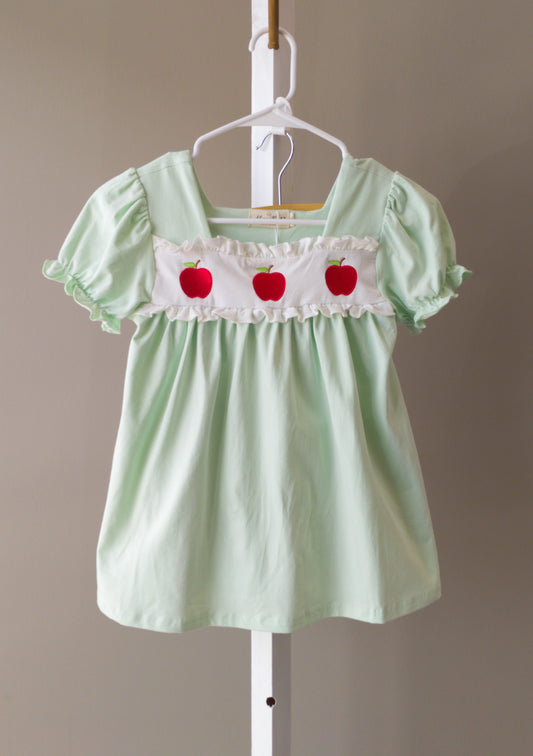 Faire Orchard Trio Apple Embroidered Ruffle Short Set