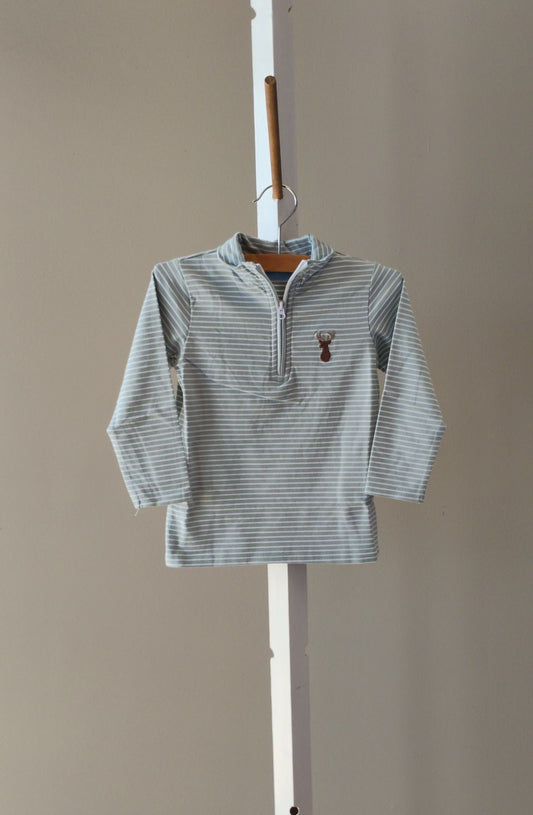 Trotter Street Deer 1/4 Zip Pullover