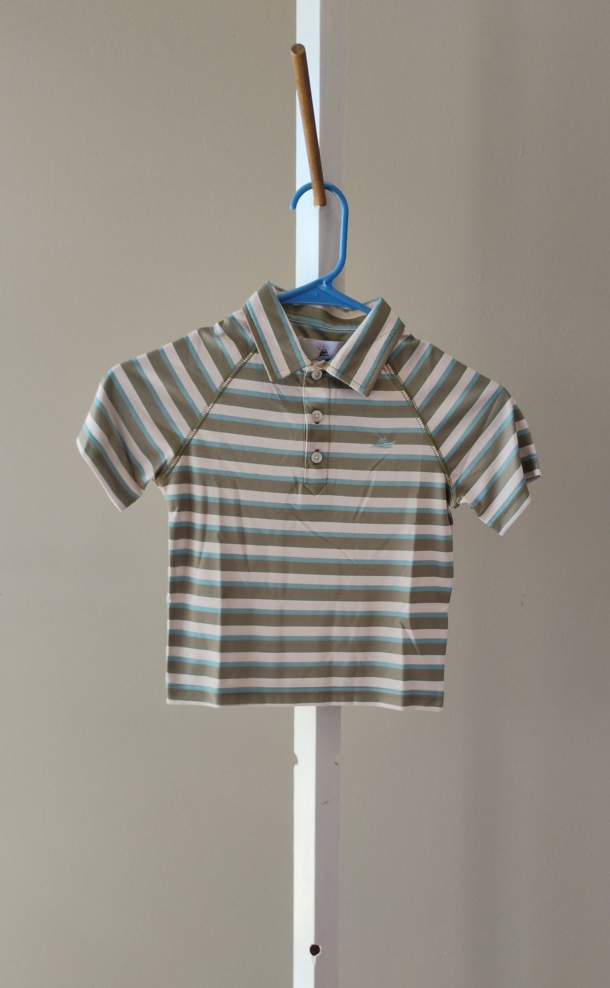 Southbound Youth SS Polo-cedar/green/pineapple