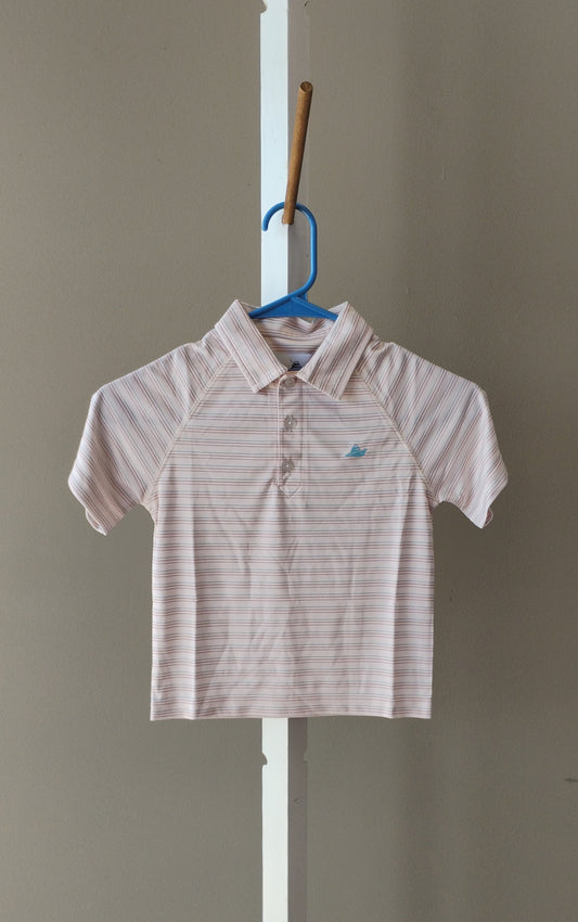 Southbound Youth SS Polo-Blue/Sand/Travertine