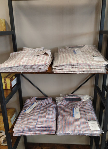 Southbound Youth LS Dress Shirts (Elm, Blue/Brown/Red)
