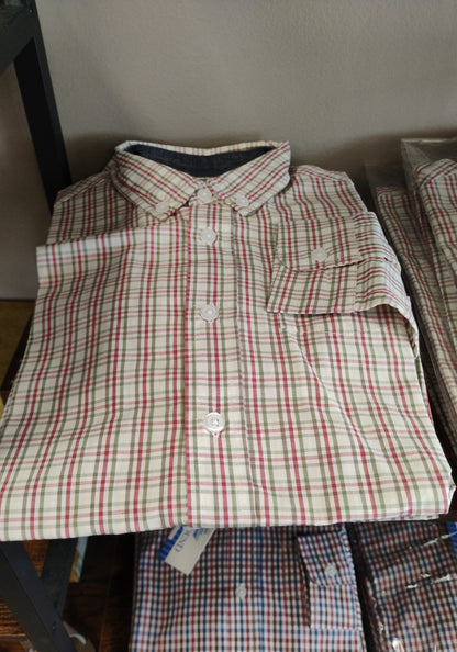 Southbound Youth LS Dress Shirts (Elm, Blue/Brown/Red)
