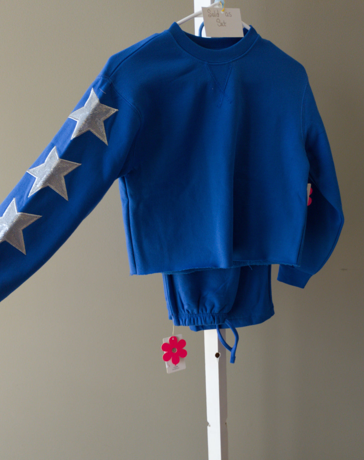 Paper Flower Sequin Star Sweats Set