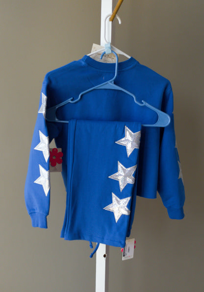 Paper Flower Sequin Star Sweats Set