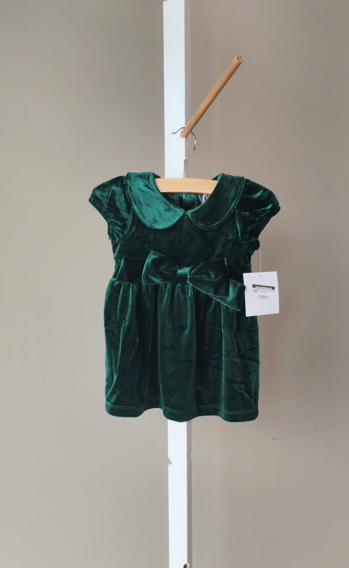 Emma Jean Green Bow Dress