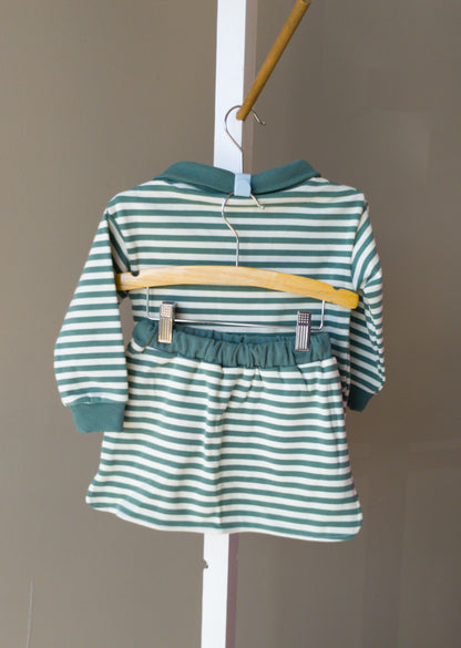 Mille Jay Isabelle Skort Set - Green Stripes
