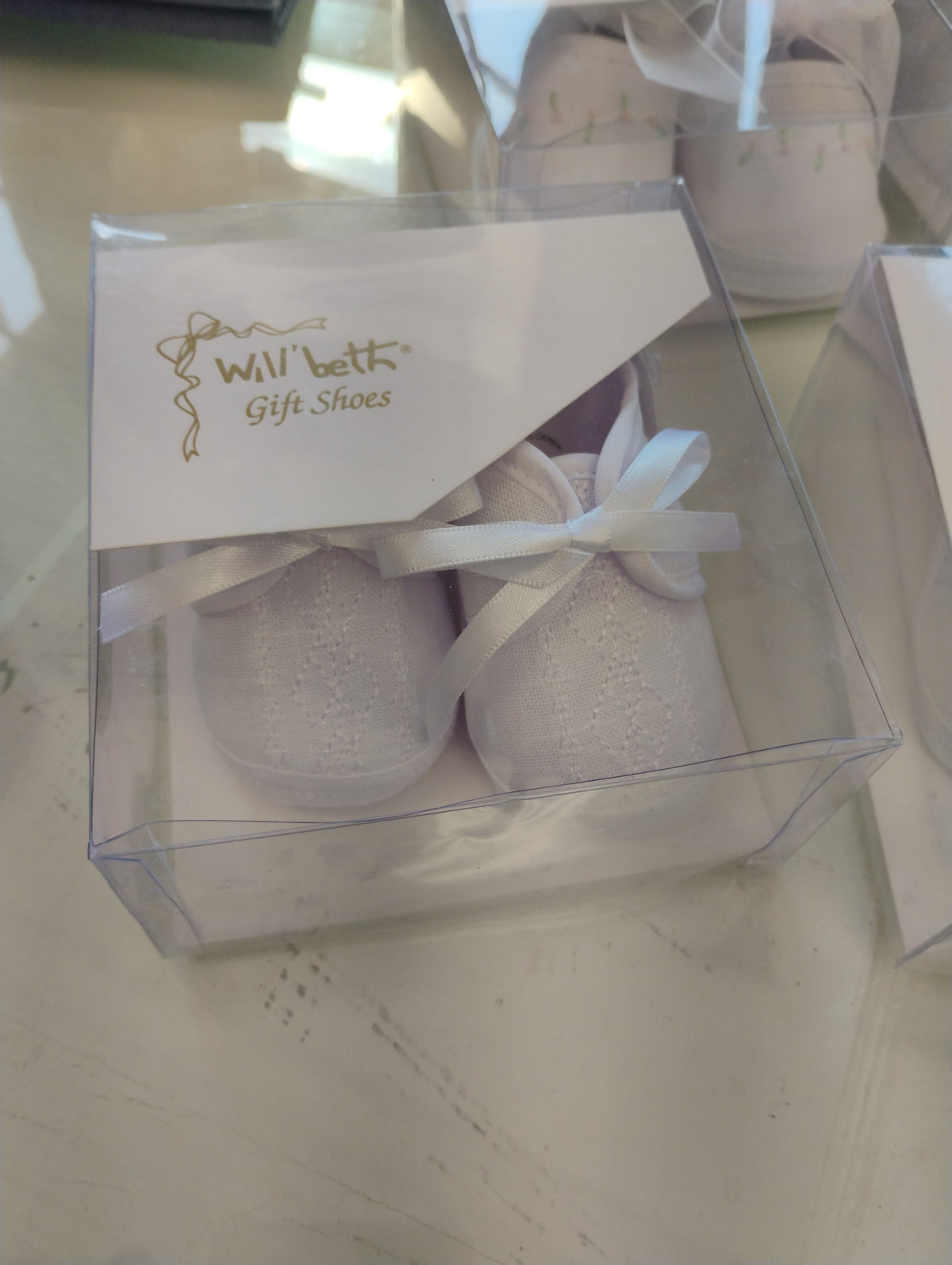 Will'Beth Baby Dressy Shoes - (White/Pink , Classic White)