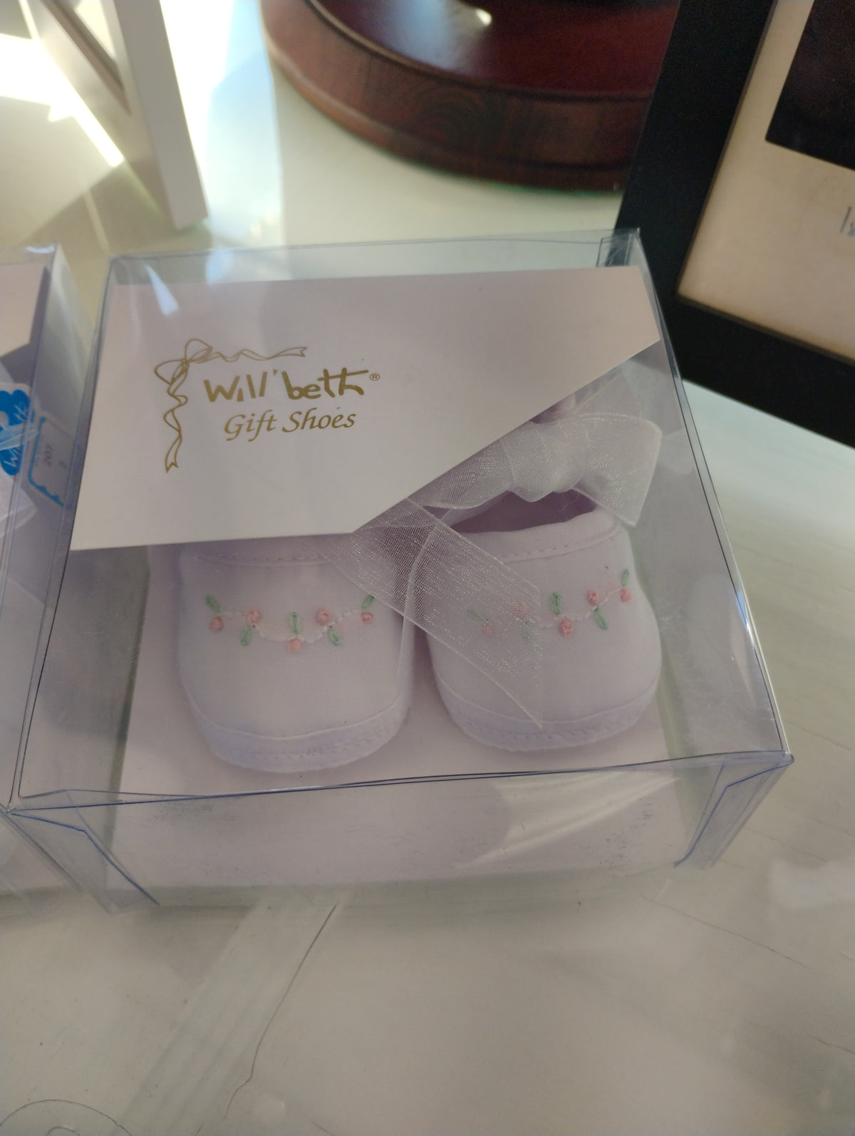 Will'Beth Baby Dressy Shoes - (White/Pink , Classic White)