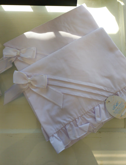 Will'Beth Blankets (Denim , White)